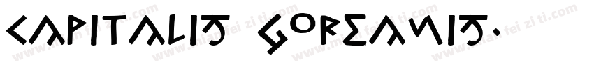 Capitalis Goreanis字体转换